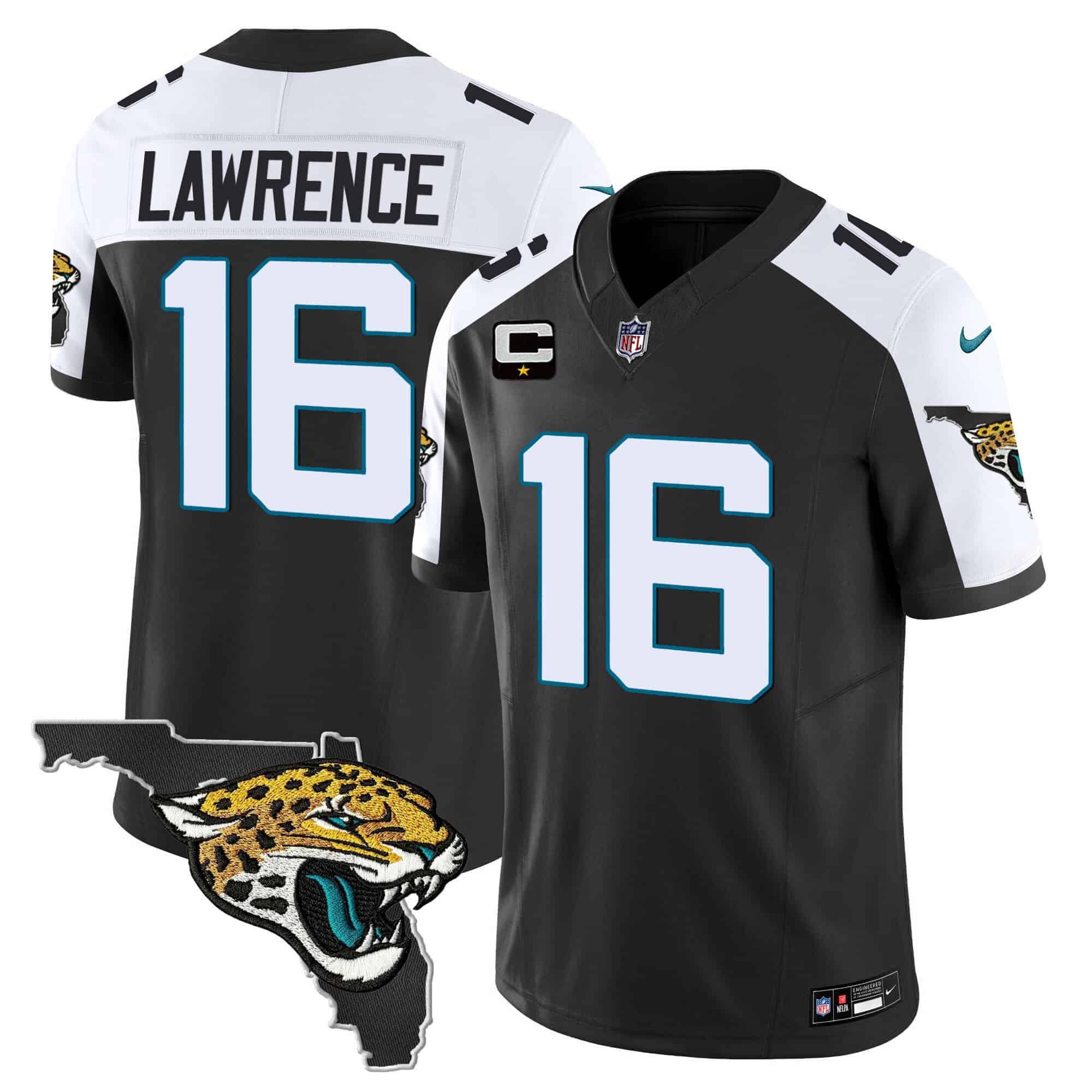 Men Jacksonville Jaguars #16 Lawrence Black 2024 Nike Florida Patch Vapor NFL Jersey